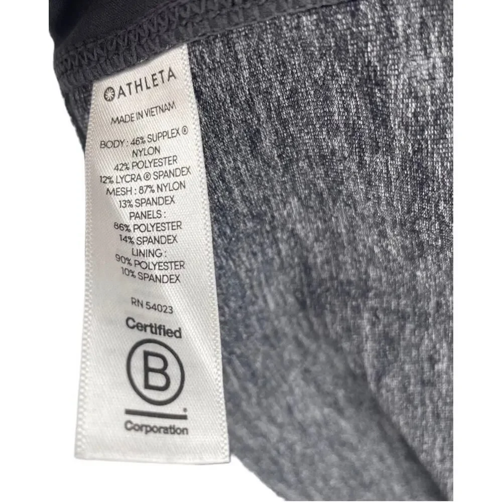 Athleta Skort Gray Athletic Skirt Built In Shorts Drawstring Waist Activewear S